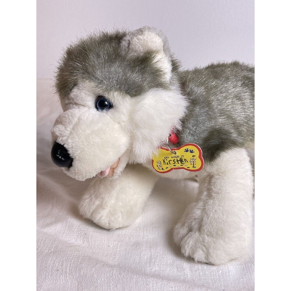 Build A Bear Siberian Husky Plush Dog Bearemys Kennel Pals 16” Stuffed Animal